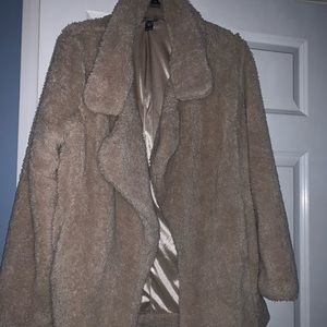 Faux fur teddy jacket